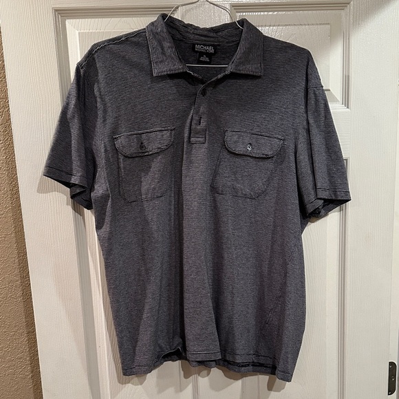 Michael Kors Charcoal Polo Shirt for Men - Picture 1 of 3